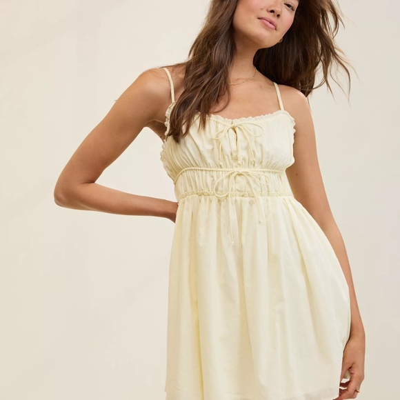 Aerie Tie Front Mini Dress - Picture 2 of 5